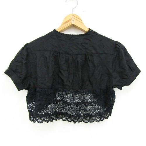 GRACE CONTINENTAL レースボレロ シルク混 サイズ36 ブラック 08124281